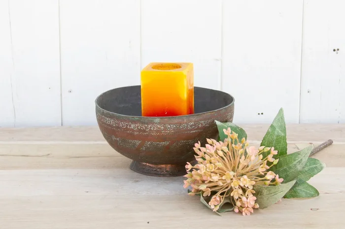 19th Century Indian Copper Bowl (Trade)