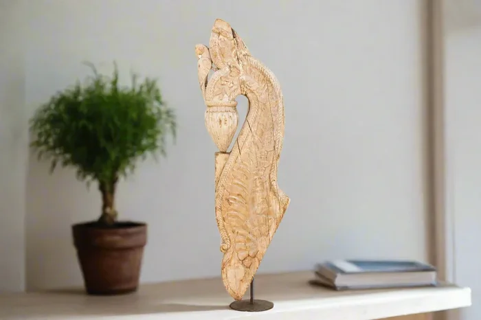19th Century Indian Peacock Carving (Trade)