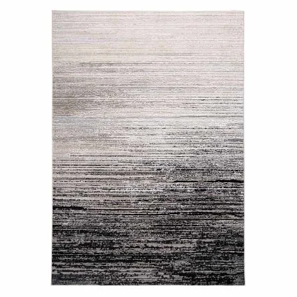 (A488) Avalis Grey & Black Ombre Area Rug, 7×10