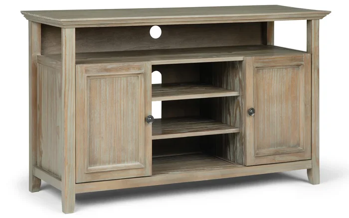 Amherst 54 inch TV Media Stand in Distressed Grey