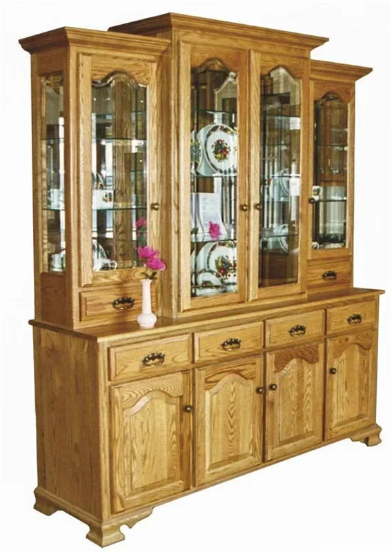 Amish Amelia Traditional China Hutch Cabinet