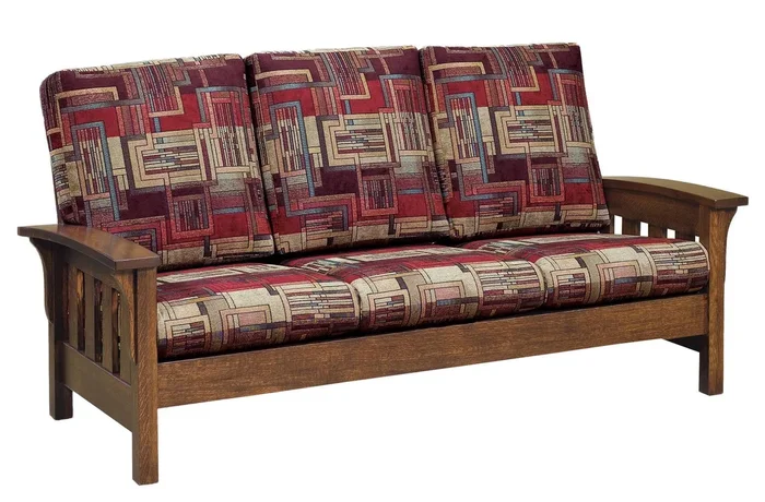 Amish American Made Winthrop Custom Wood Frame Sofa