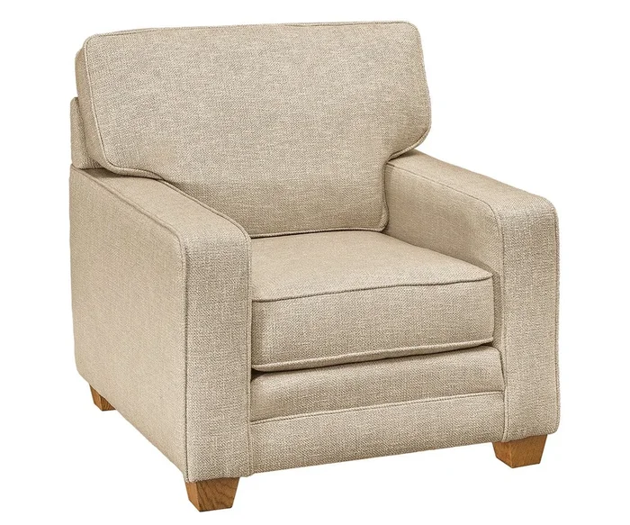 Amish Element Rolled Arm Chair with Optional Footstool