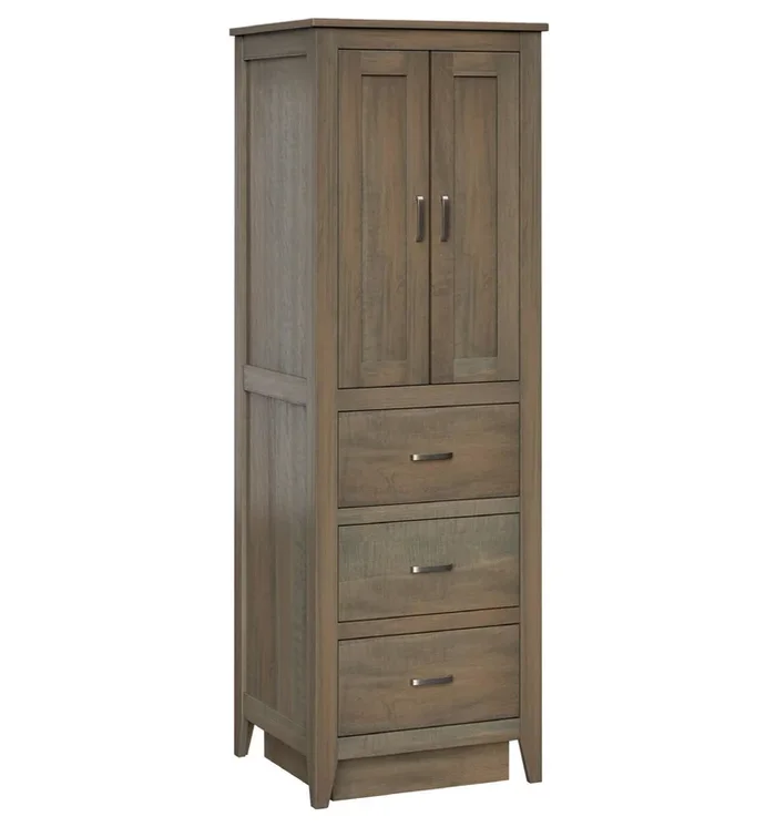 Amish Fennimore Linen Storage Cabinet with 3 Drawers