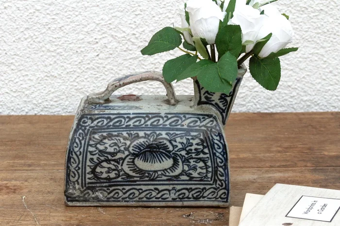 Antique Blue & White Porcelain Vessel