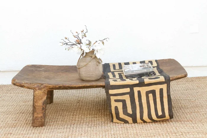 Antique Farmhouse Style Senufo Coffee Table (Trade)