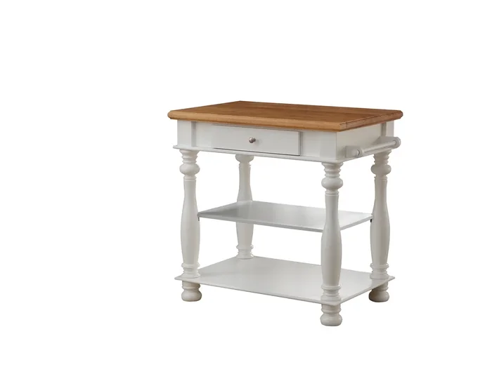 Avondale White Kitchen Island 7113