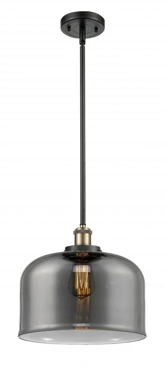 Bell – 1 Light – 12 inch – Black Antique Brass – Mini Pendant (3442|916-1S-BAB-G73-L-LED)