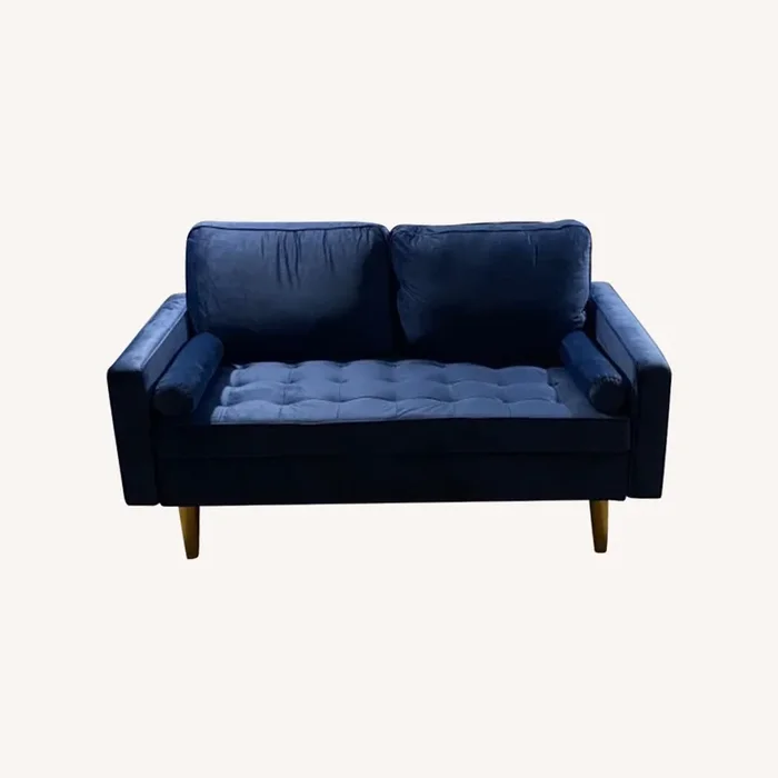 Blue Velvet, George Oliver Loveseat