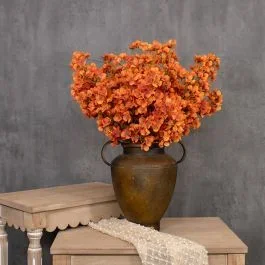 Bright Accents Orange Hydrangea Spray Set of 3
