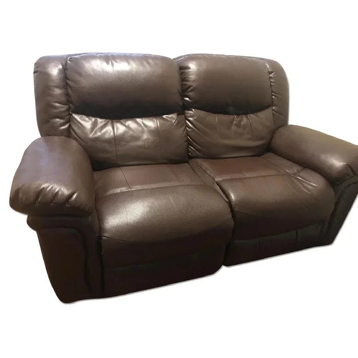 Brown Leather Recliner Loveseat