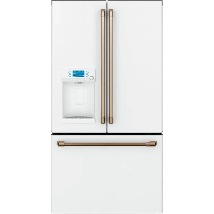 Café 36-inch, 27.8 cu.ft. Freestanding French 3-Door Refrigerator with Hot Water Dispenser CFE28TP4MW2
