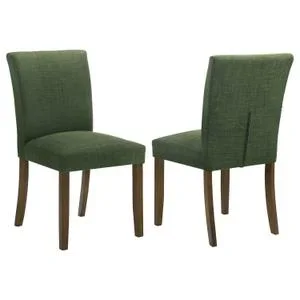 Cantley Upholstered Dining Side Chair Green (set of 2)