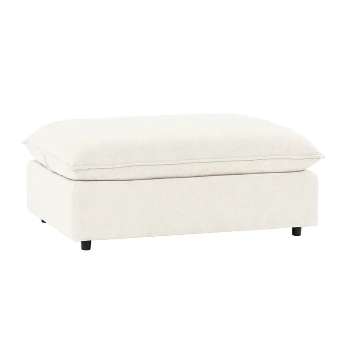 Caplan Upholstered Ottoman Elite Ivory