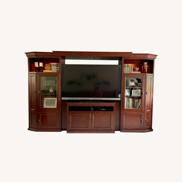 Cherry Oak Entertainment Center