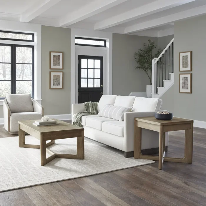 Contemporary 3-Piece Occasional Set with Rectangular Cocktail Table