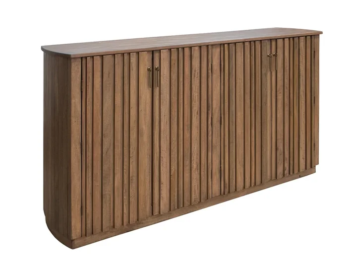 Contemporary 4-Door Console with Magnetic Door Catches