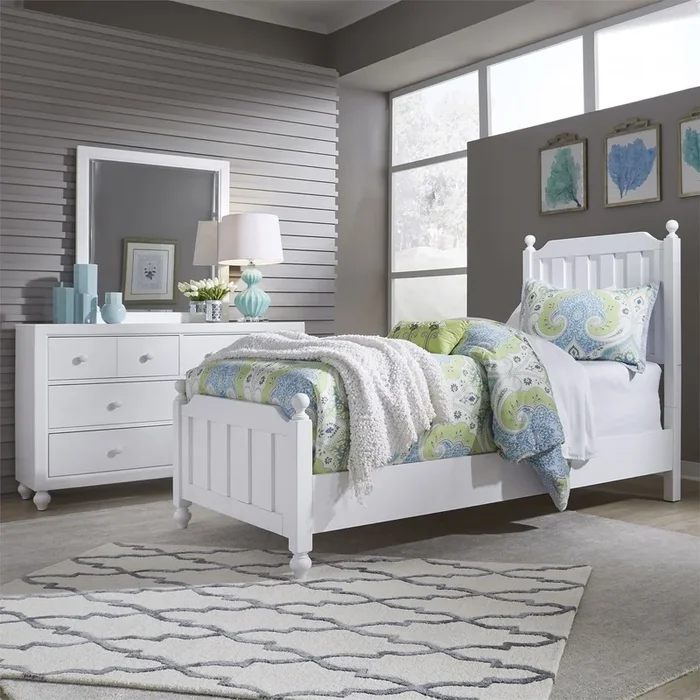 Cottage Panel Bed, Dresser and Mirror