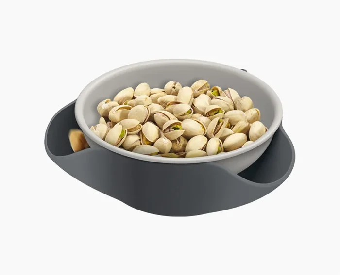 Double-Dish™ Gray Serving Bowl