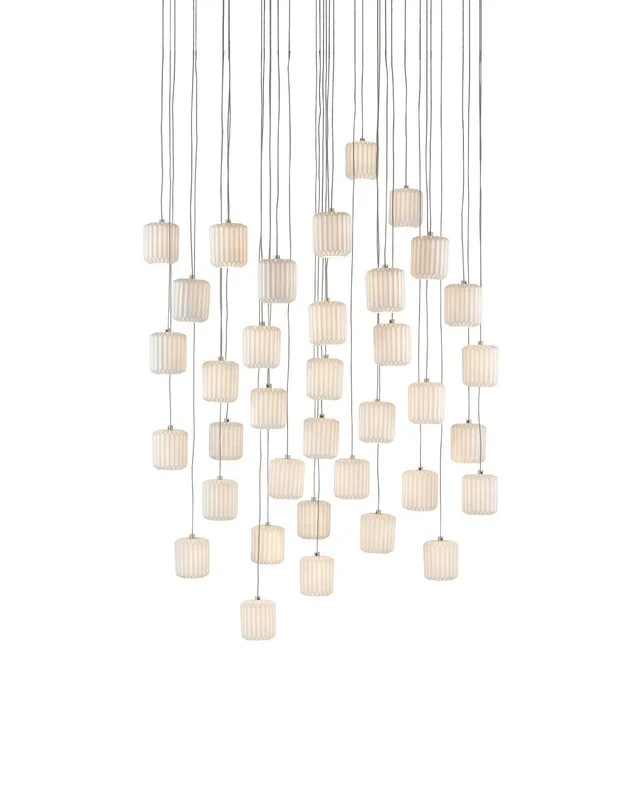 Dove 36-Light Round Multi-Drop Pendant