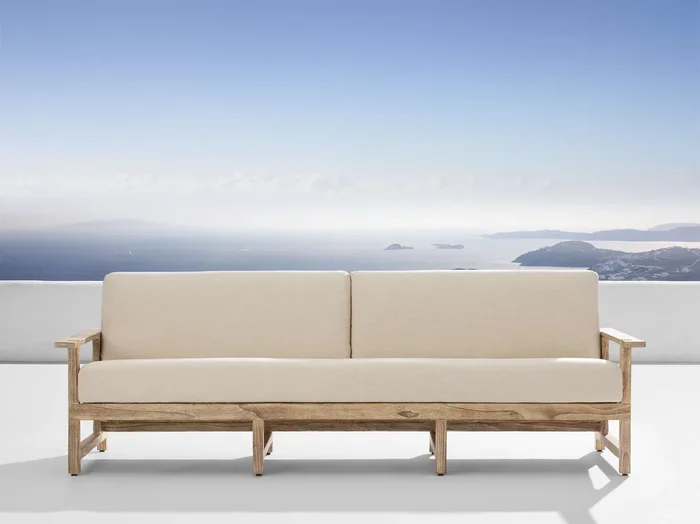 Emmons Outdoor Sofa in Eden Flax