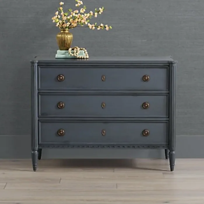 Etienne 3-Drawer Chest in Charcoal