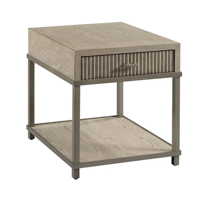 Farmhouse End Table with Soft-Close Drawer