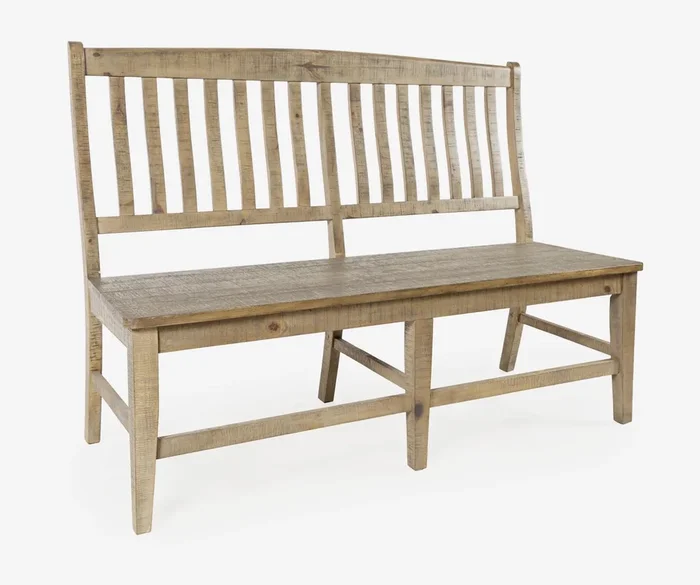 Farmhouse Slatback Dining Bench
