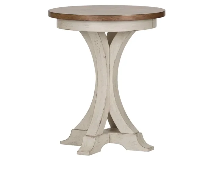 Farmland Round Chairside End Table