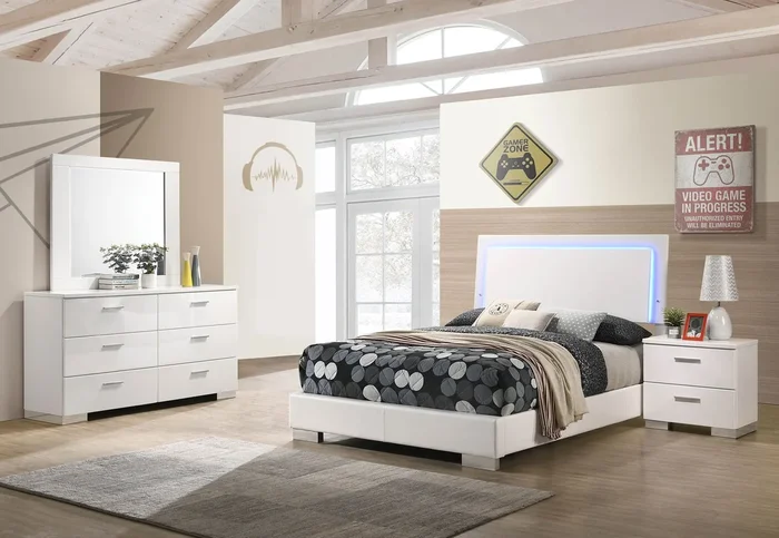 Felicity Bedroom Set with LED Bed