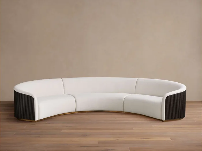 Finnley Three-Piece Curved Sectional