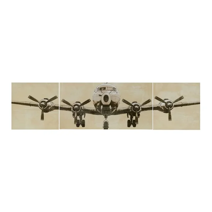 Flight Time Canvas Wall Art 3 Pc Set