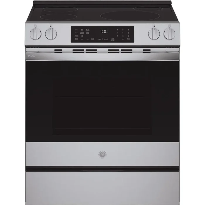 GE Profile 30-inch Slide-in Induction Range with Convection Technology PHS700AYFS