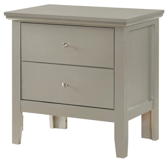 Glory Primo G1333-N Nightstand , Silver Champagne G1333-N