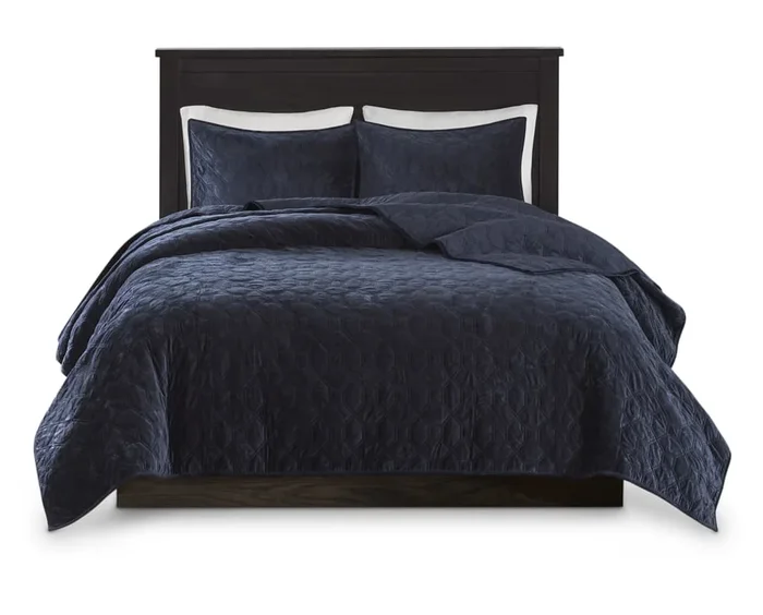 Harper Navy 3 Pc. Coverlet Set