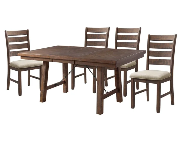 Jackson Hole 5 Pc. Dining Set w/ Ladder Back Chairs