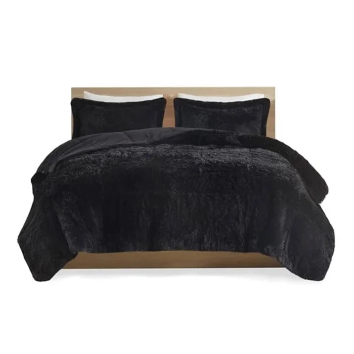 Malea Faux Fur Comforter Set