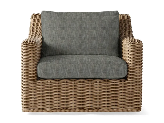 Montauk Outdoor Swivel Chair in Weathered Natural