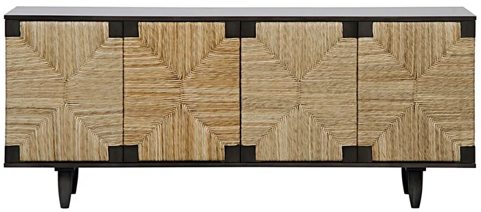 Noir Brook 4 Door Sideboard – Pale