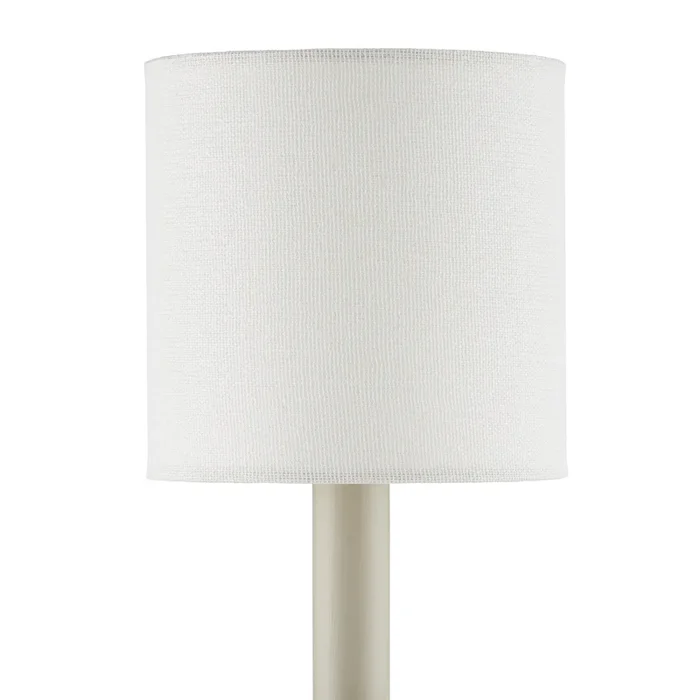 Off-White Fine Grasscloth Drum Chandelier Shade