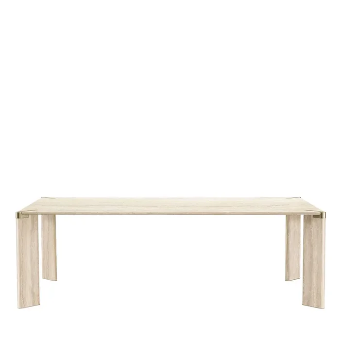 Ottanta Rectangular Beige Dining Table by Lorenza Bozzoli