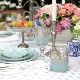Patina Vie 18K Aquarius Goblet by Antique Farm House Set of 4