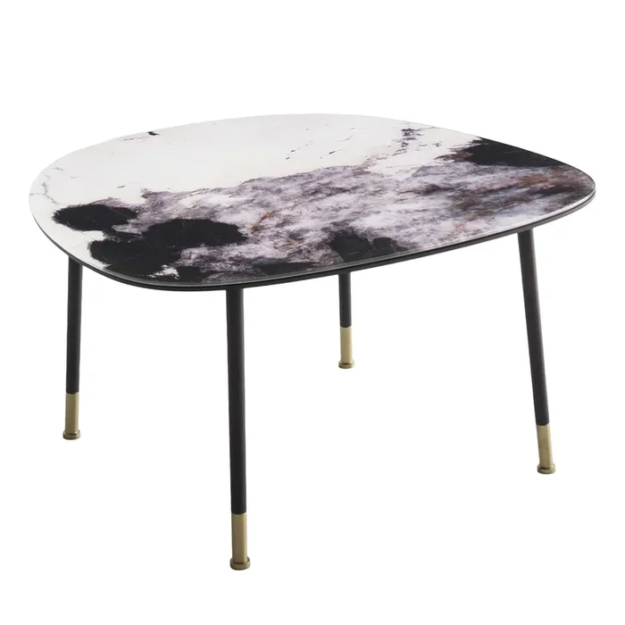 Pebble Large Patagonia Marble-Effect Coffee Table