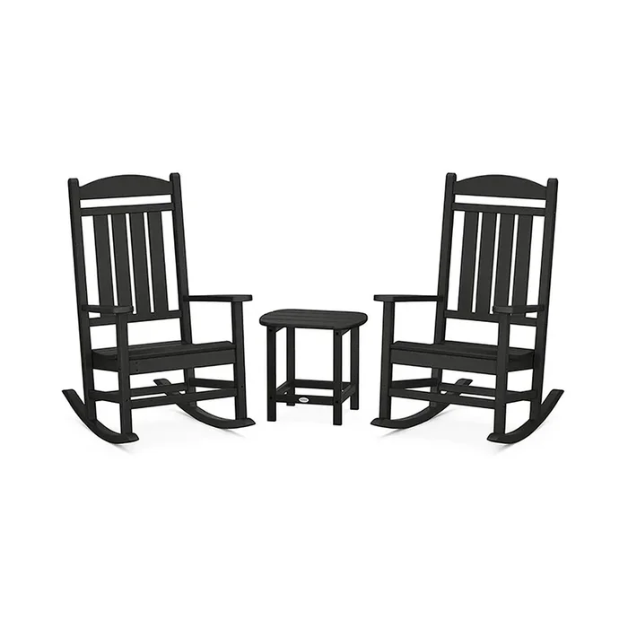 POLYWOOD Presidential Outdoor Rocking Chair 3-Piece Set