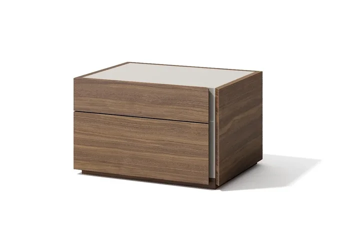 Porto Right Facing Night Stand in Walnut 17866-NSR By J&M