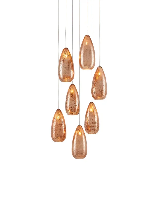 Rame 7-Light Round Multi-Drop Pendant