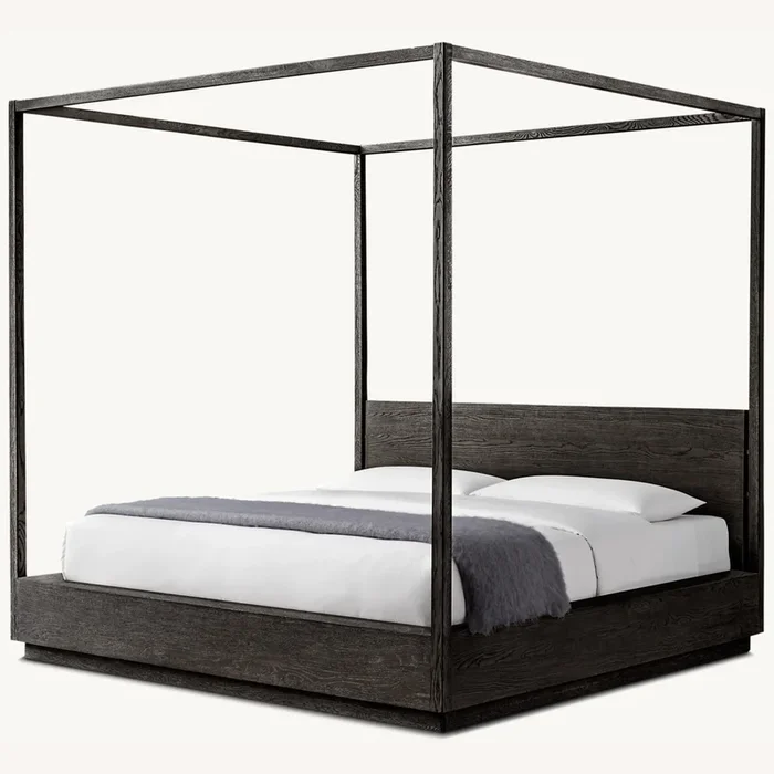 Restoration Hardware Queen Canopy Bed W Storage