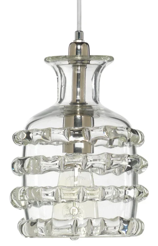 Ribbon 1-Light Glass Pendant