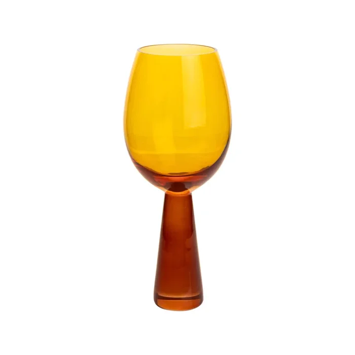Rose Amber Wine Glasses – Set of 4