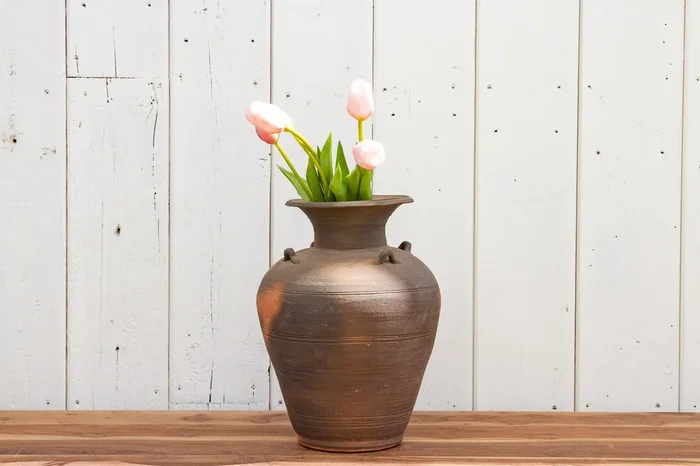 Rustic Terracotta Asian Water Pot